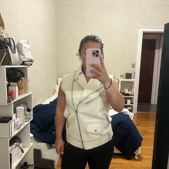 COPY - Alexander Wang Cellophane White Leather Vest - Picture 11 of 11